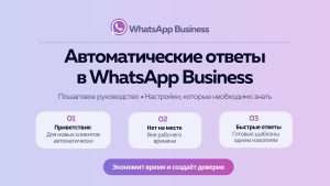 3 инструмента WhatsApp Business, которые работают вместо вас